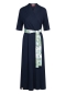 Preview: Hawa Uni Midi Damen Kleid Hawaii - navy